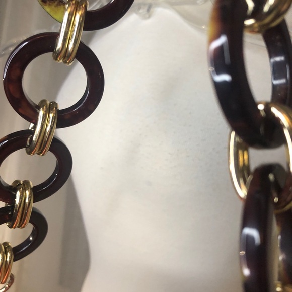 Asos faux croc crossbody  with tortoise shell ring shoulder strap - Picture 8 of 11